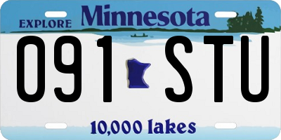 MN license plate 091STU