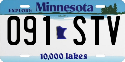 MN license plate 091STV
