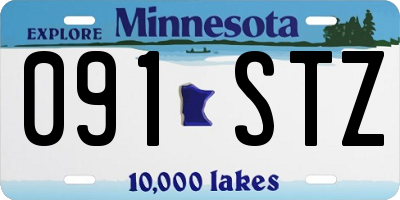 MN license plate 091STZ