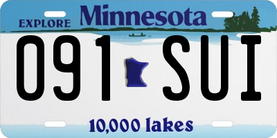 MN license plate 091SUI