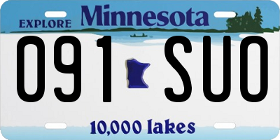 MN license plate 091SUO