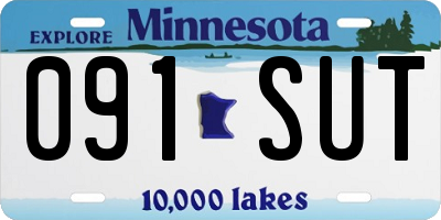 MN license plate 091SUT