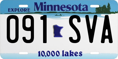 MN license plate 091SVA