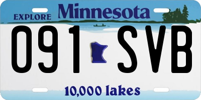 MN license plate 091SVB
