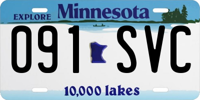 MN license plate 091SVC