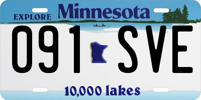 MN license plate 091SVE