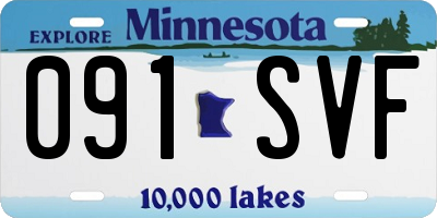 MN license plate 091SVF