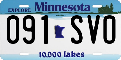 MN license plate 091SVO