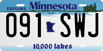 MN license plate 091SWJ