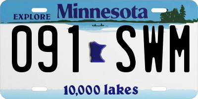 MN license plate 091SWM