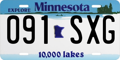 MN license plate 091SXG