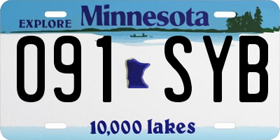 MN license plate 091SYB