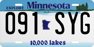 MN license plate 091SYG