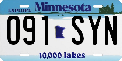 MN license plate 091SYN
