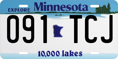 MN license plate 091TCJ