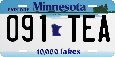 MN license plate 091TEA