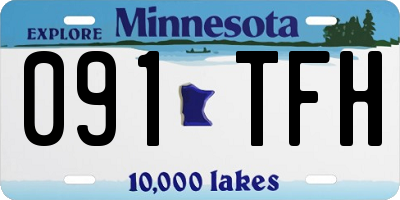 MN license plate 091TFH