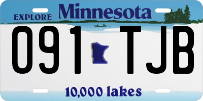 MN license plate 091TJB