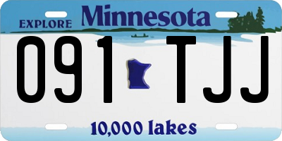 MN license plate 091TJJ