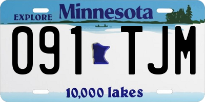 MN license plate 091TJM