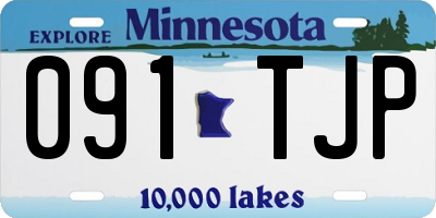 MN license plate 091TJP