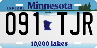 MN license plate 091TJR