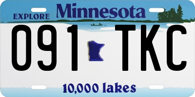 MN license plate 091TKC