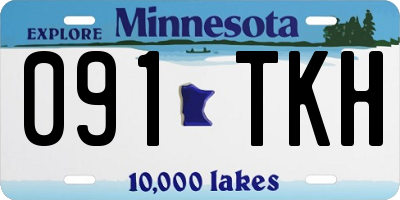 MN license plate 091TKH