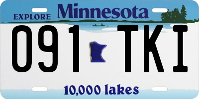 MN license plate 091TKI