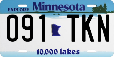 MN license plate 091TKN