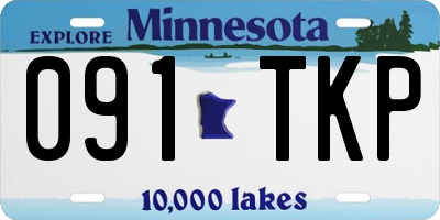MN license plate 091TKP