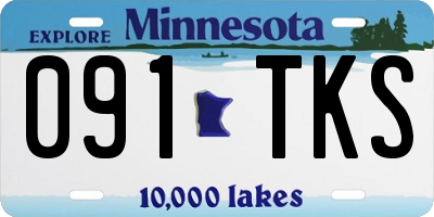 MN license plate 091TKS