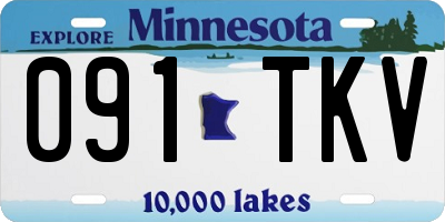 MN license plate 091TKV