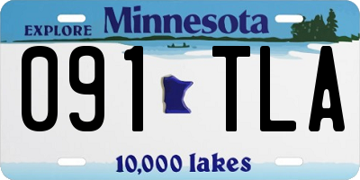MN license plate 091TLA
