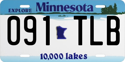MN license plate 091TLB