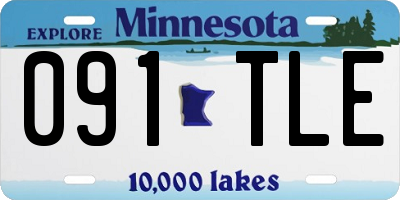 MN license plate 091TLE
