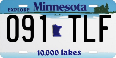 MN license plate 091TLF