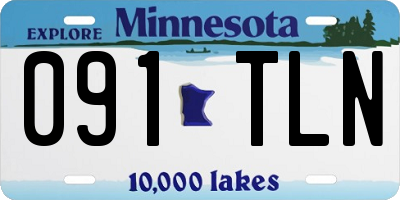 MN license plate 091TLN