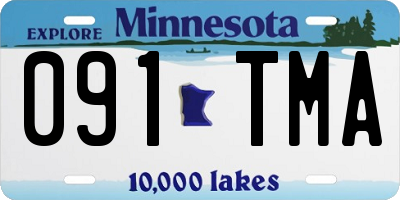MN license plate 091TMA