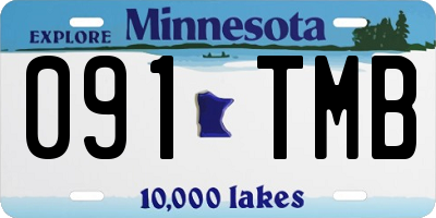 MN license plate 091TMB