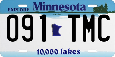 MN license plate 091TMC
