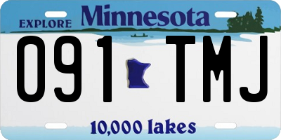 MN license plate 091TMJ