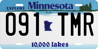MN license plate 091TMR