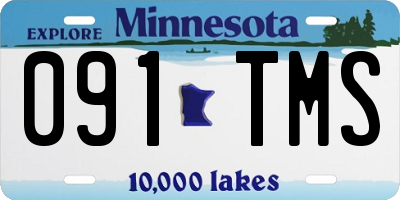 MN license plate 091TMS