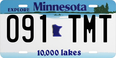 MN license plate 091TMT