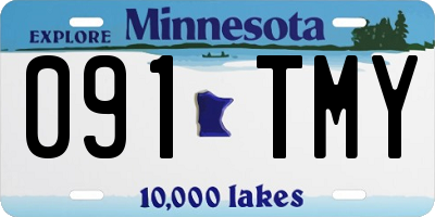 MN license plate 091TMY