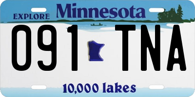 MN license plate 091TNA
