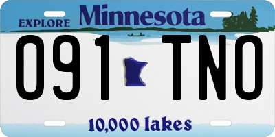 MN license plate 091TNO