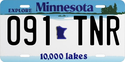 MN license plate 091TNR