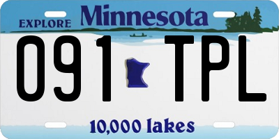 MN license plate 091TPL